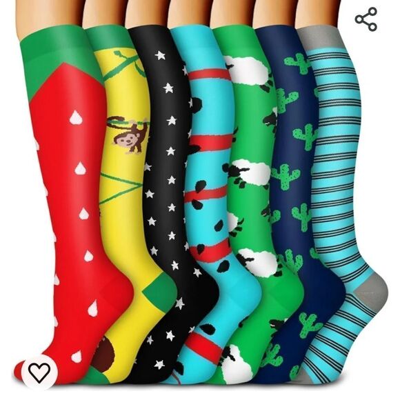 Brand new women's compression socks 6 pair - Picture 2 of 8